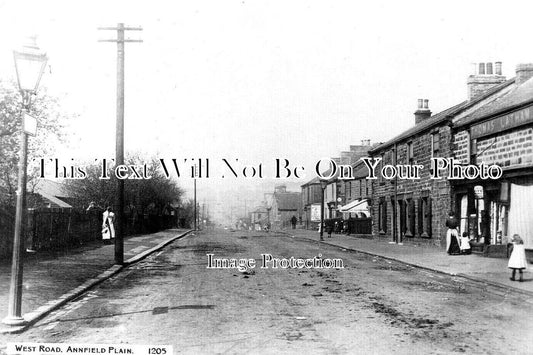 DU 2658 - West Road, Annfield Plain, County Durham c1916