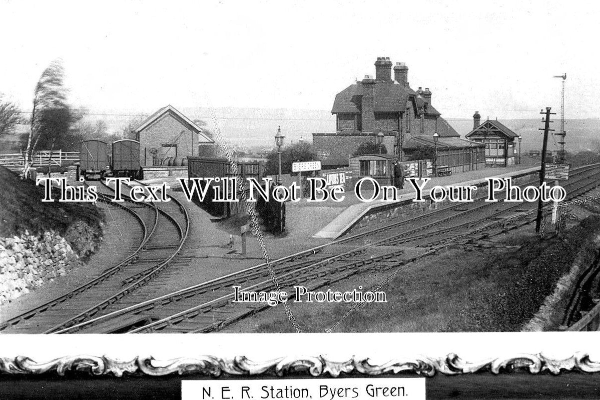 DU 2672 - Byers Green Railway Station, County Durham