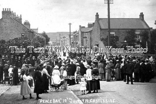 DU 2719 - Peace Day, Castleside, Consett, County Durham 1919 WW1