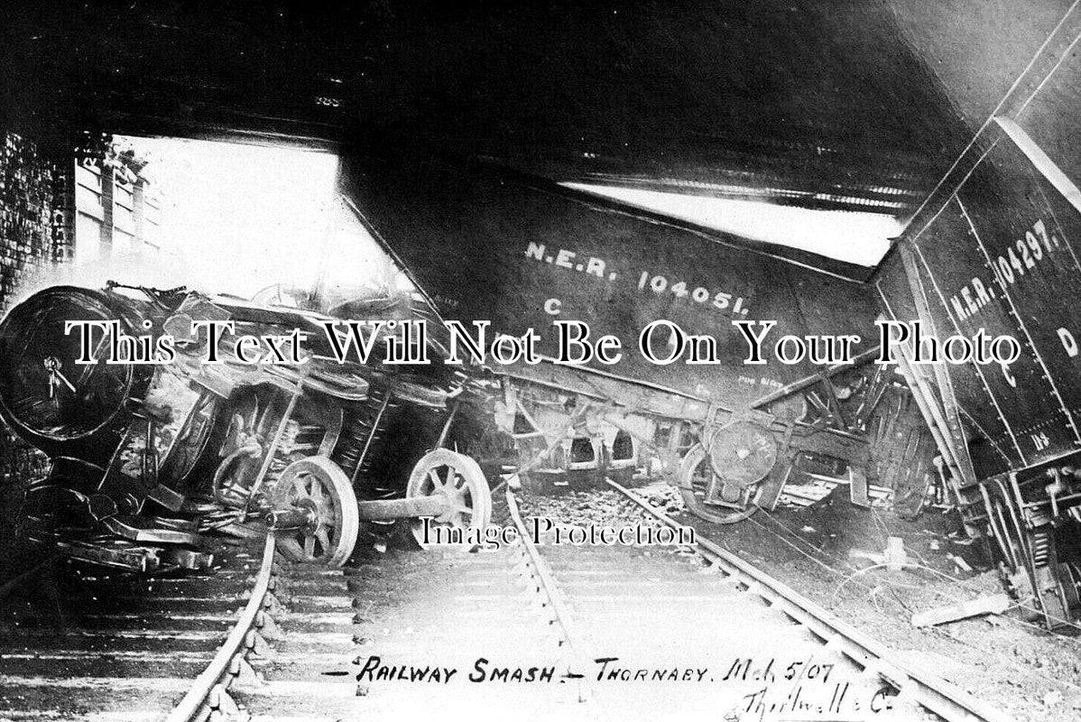 DU 2741 - Thornaby Railway Smash, County Durham 1907