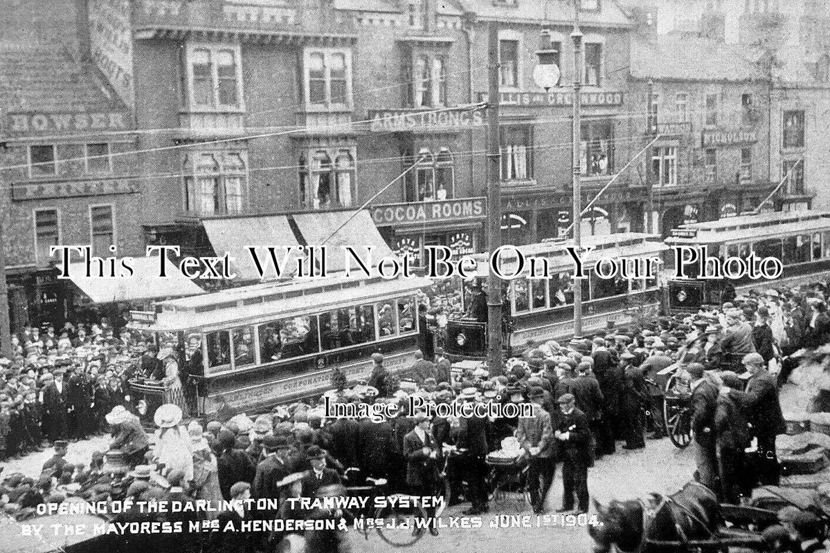 DU 2745 - Opening Darlington Tramways, County Durham 1904