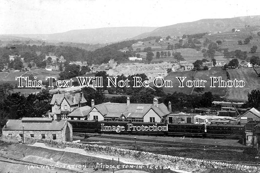 DU 2756 - Middleton In Teesdale Railway Station, County Durham c1912