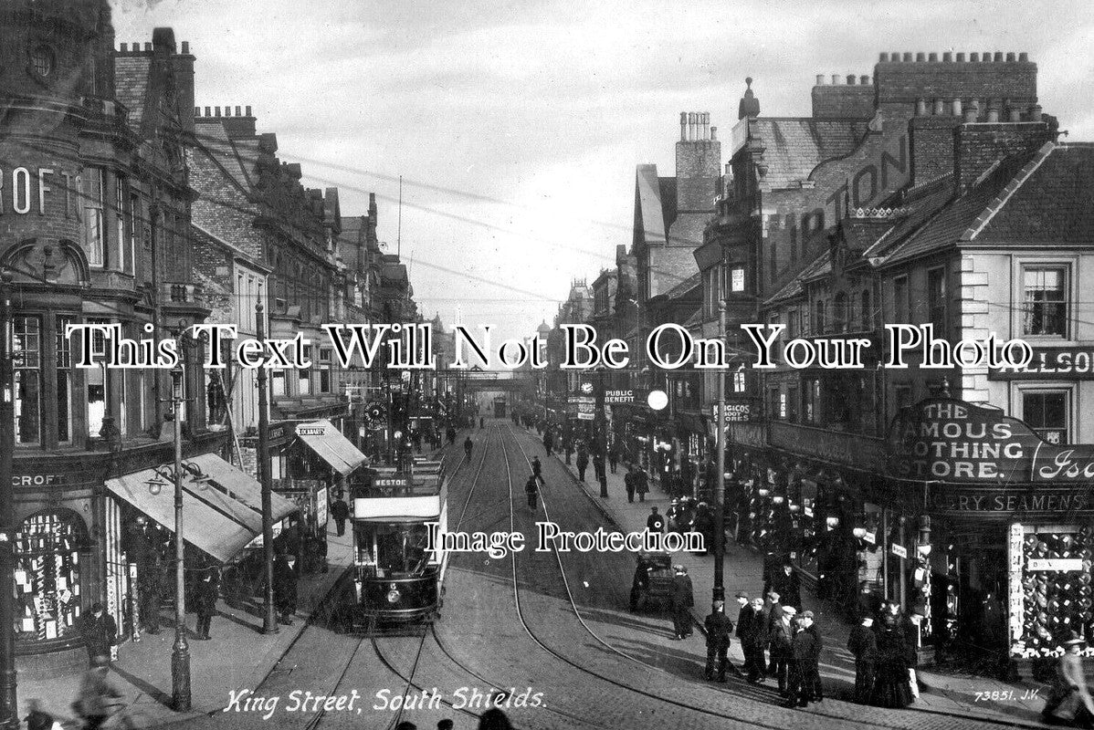 DU 2764 - King Street, South Shields, Sunderland, County Durham c1913