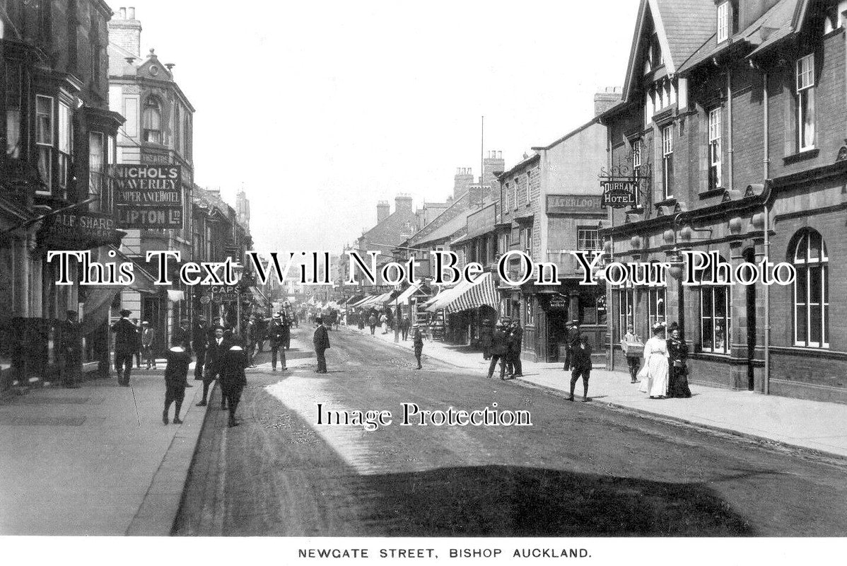 DU 2832 - Newgate Street, Bishop Auckland, County Durham c1911