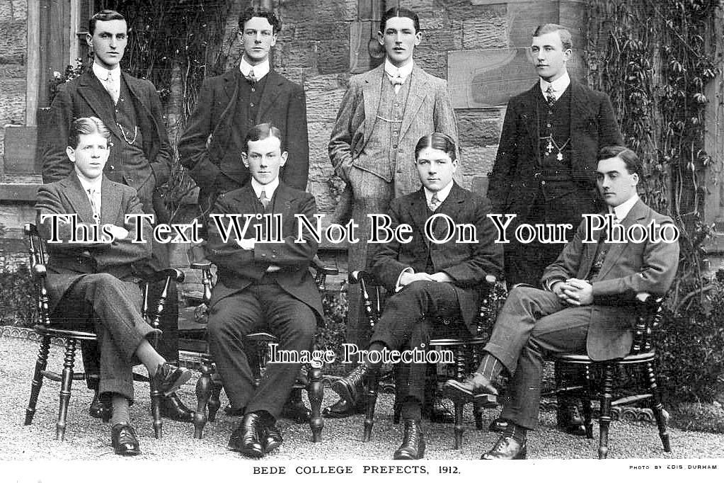 DU 2856 - Bede College Prefects, County Durham 1912