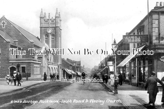 DU 2877 - South Road & Wesley Church, Bishop Auckland, Durham