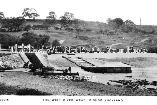 DU 2896 - The Weir, River Wear, Bishop Auckland, County Durham