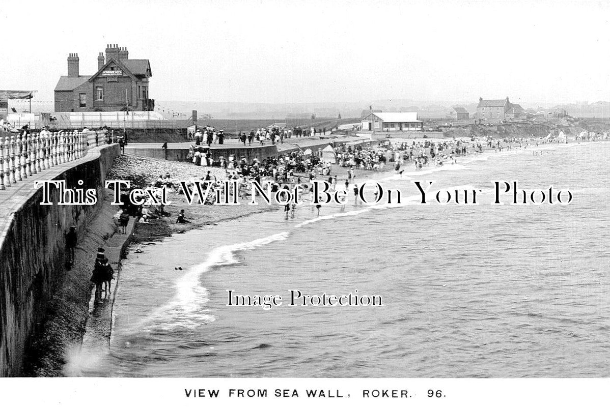 DU 2903 - View From Sea Wall, Roker, Sunderland, County Durham