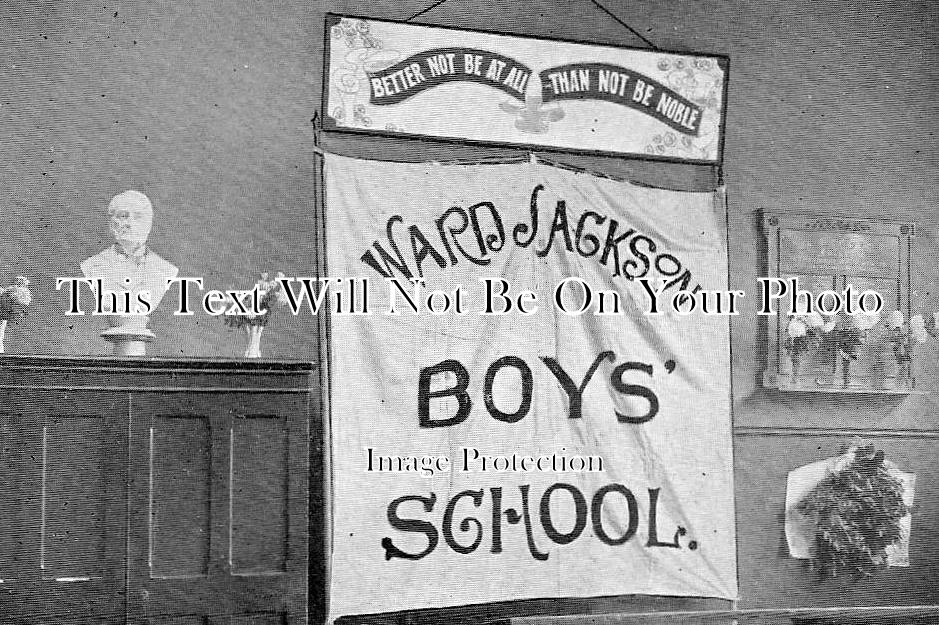 DU 312 - Ward Jackson Boys' School Banner, Hartlepool, Durham, County Durham