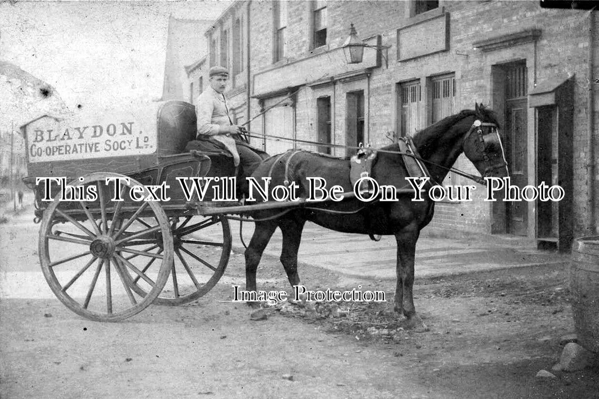 DU 345 - Blaydon Co-Operative Society Wagon, Gateshead, County Durham c1880