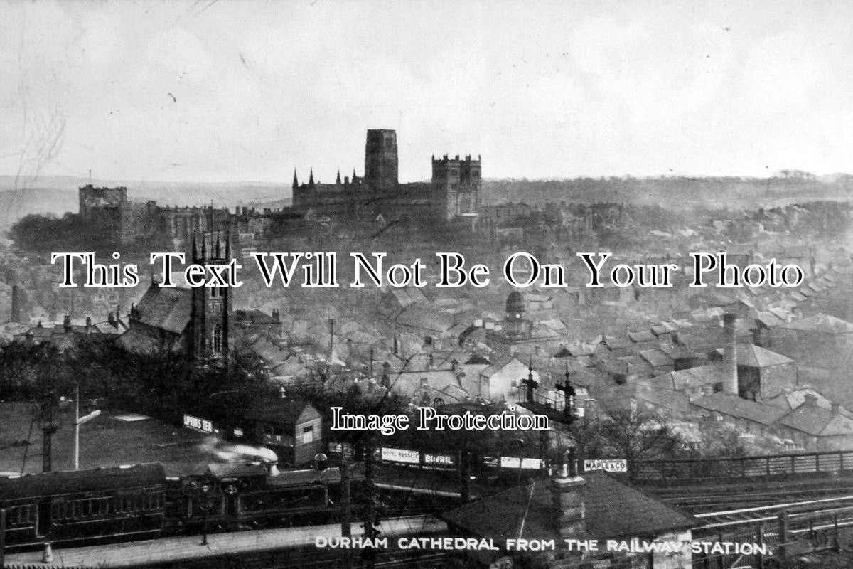 DU 347 - Durham Cathedral From The Railway Station, County Durham