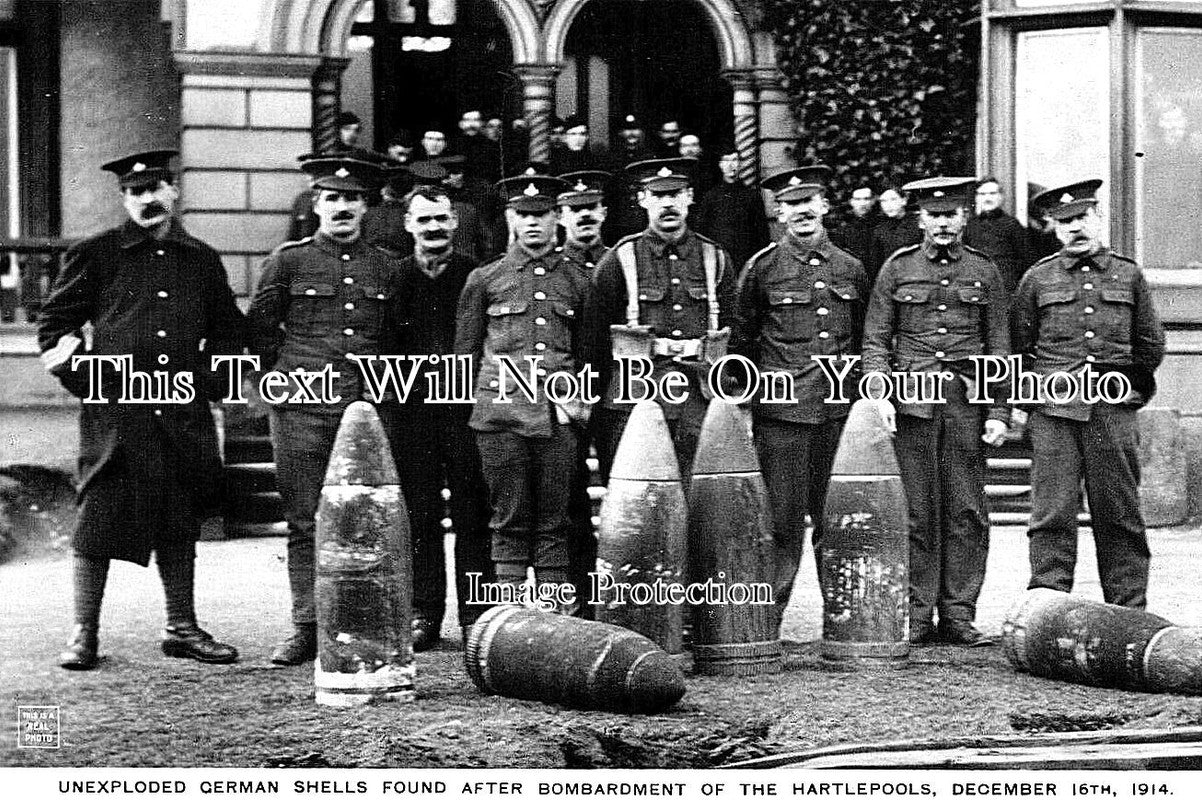 DU 404 - Unexploded Shells Found, Hartlepool, County Durham 1914