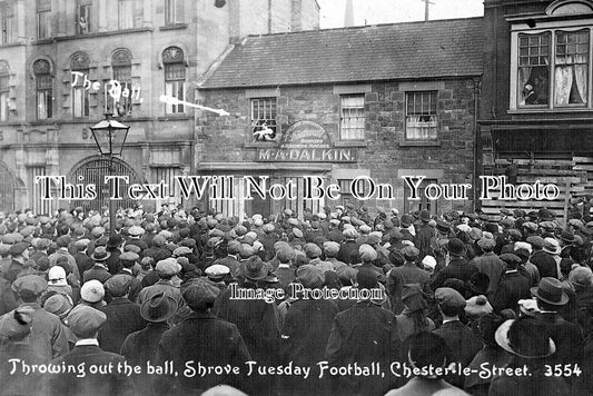 DU 439 - Throwing Out The Ball, Shrove Tuesday Football, Chester Le Street, County Durham