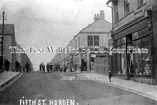 DU 455 - Fifth Street, Horden, Durham, County Durham c1908