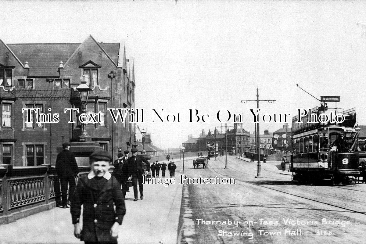 DU 468 - Victoria Bridge & Town Hall, Thornaby On Tees, County Durham