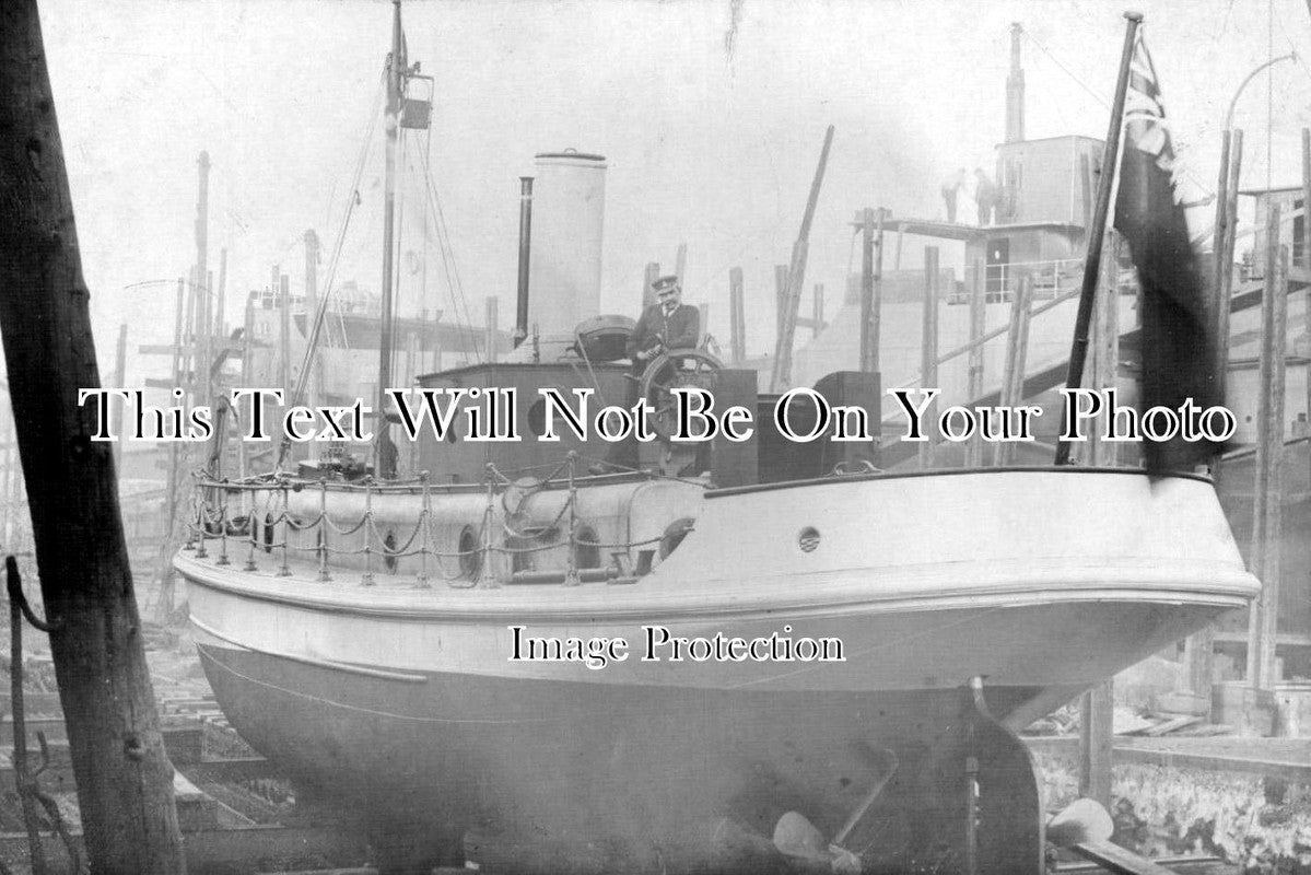 DU 476 - Boat In Dry Dock, Sunderland, County Durham