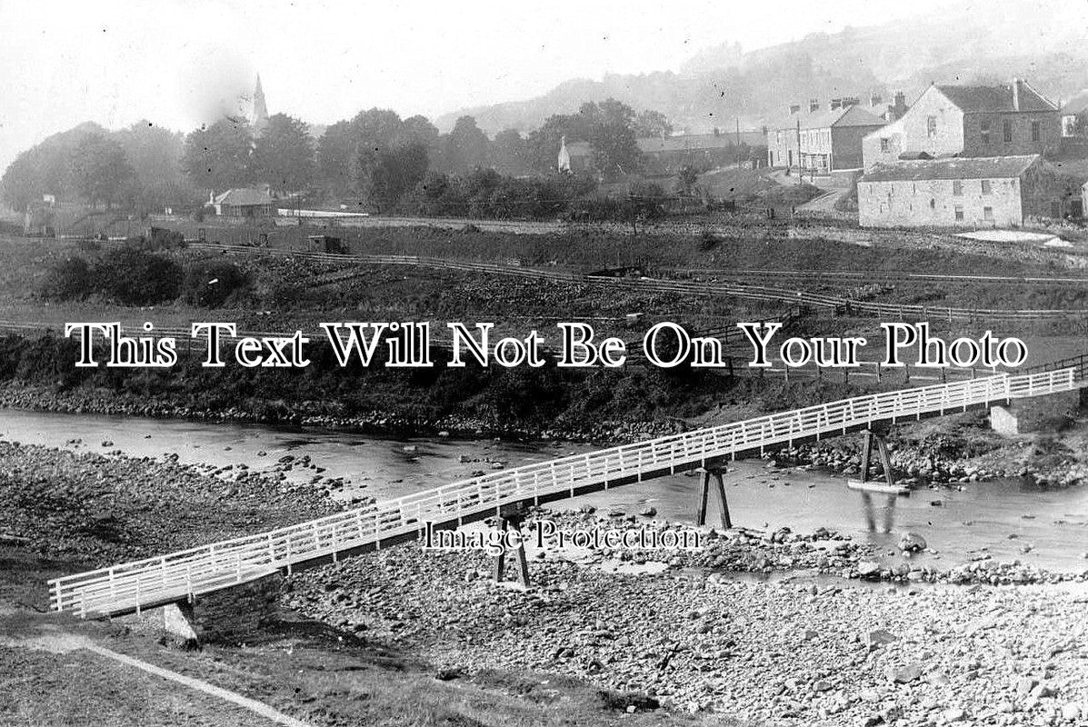 DU 51 - Frosterley Mill Isle Footbridge, Weardale, Durham c1936