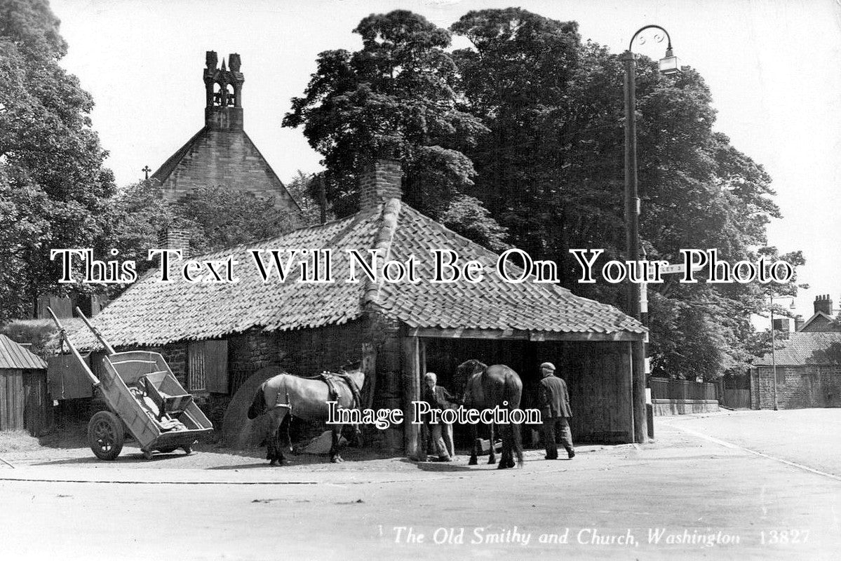 DU 521 - The Old Smithy & Church, Washington, County Durham