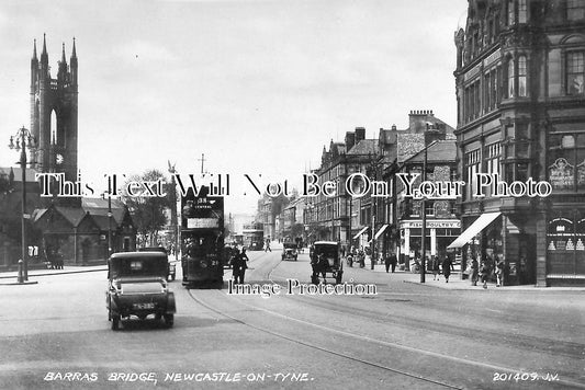 DU 566 - Barras Bridge, Newcastle, County Durham c1920