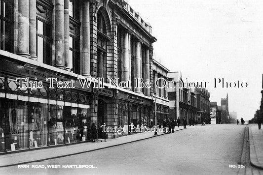 DU 59 - Park Road, West Hartlepool, Co Durham c1928