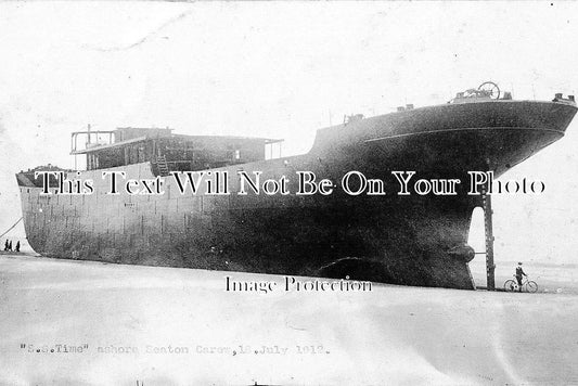 DU 6 - S.S. TIME Ashore Seaton Carew July 1912, Durham