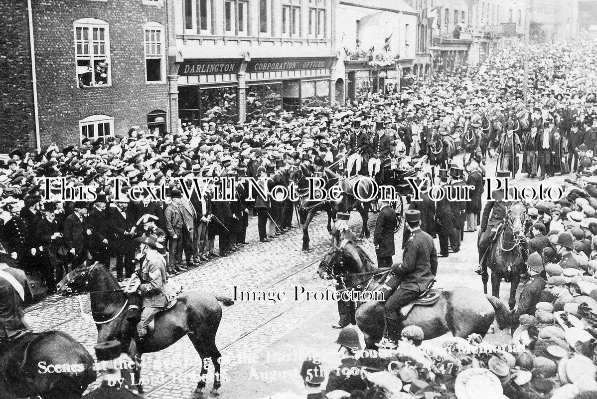 DU 679 - Opening Of The South African War Memorial, Darlington, County Durham c1905