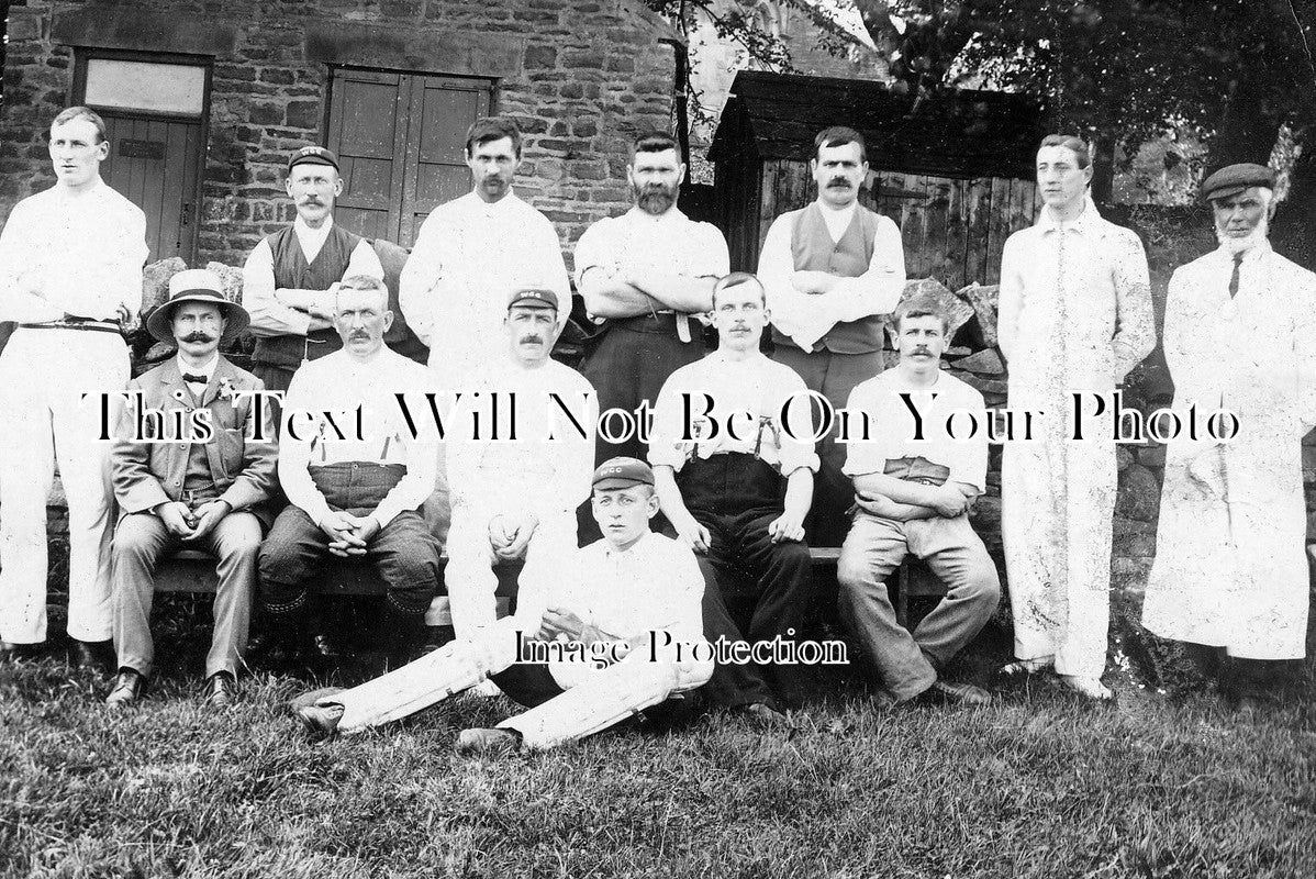 DU 713 - W.C.C. Cricket Team, Stanhope, County Durham c1905