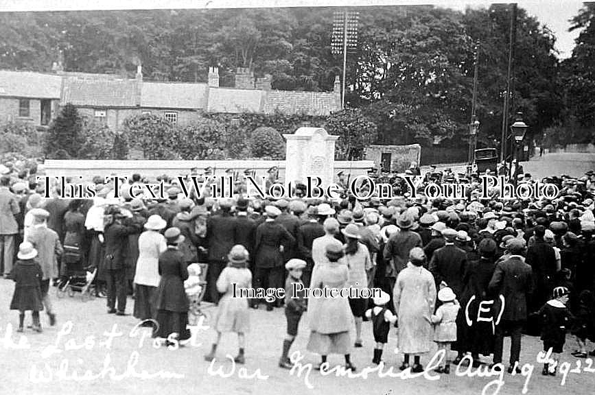 DU 73 - Whickham War Memorial, Durham 1922