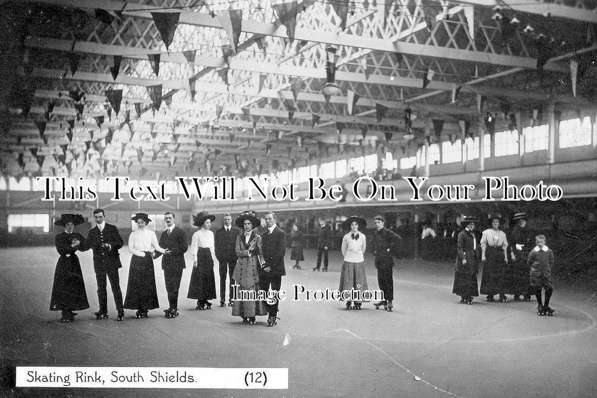 DU 755 - Olympia Skating Rink Interior, South Shields, County Durham ...