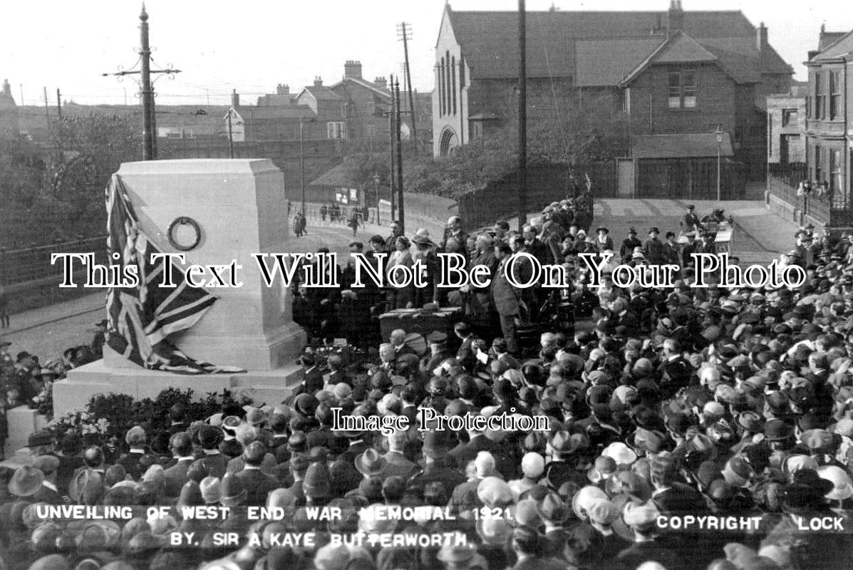 DU 767 - Unveiling West End War Memorial, Tyne Dock, County Durham