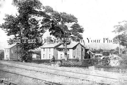 DU 793 - Railway Cottages, Swalwell, Whickham, Gateshead, County Durham c1912