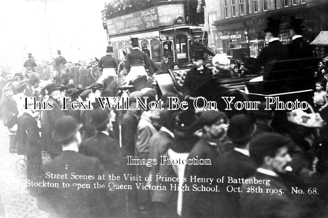 DU 794 - Opening Of Queen Victoria High School, Stockton On Tees, County Durham 1905