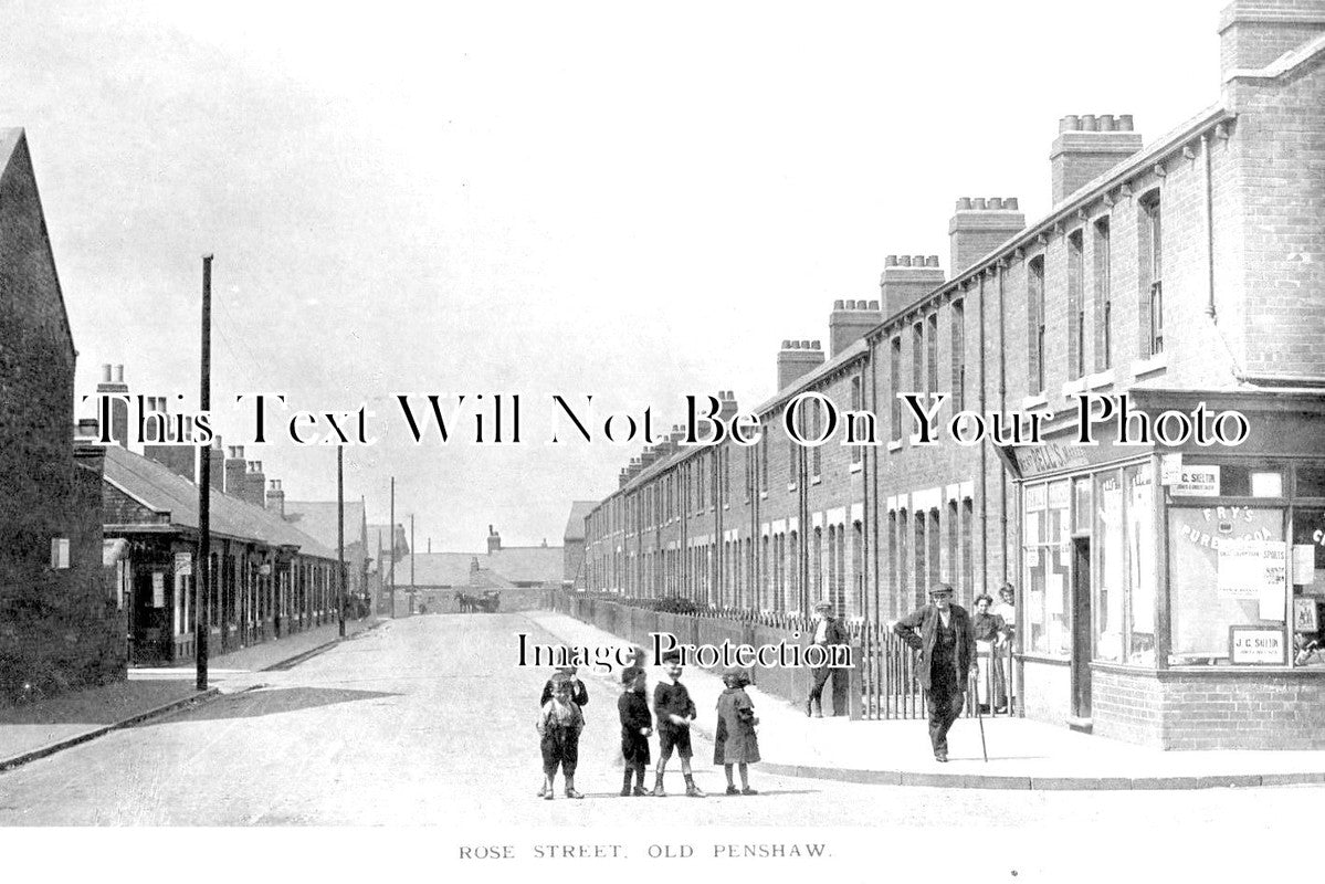 DU 802 - Rose Street, Old Penshaw, Houghton Le Spring, Sunderland, County Durham c1914