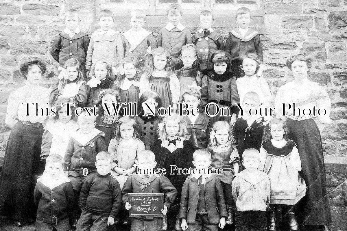 DU 810 - Wearhead School Group, Stanhope, Weardale, County Durham c1910