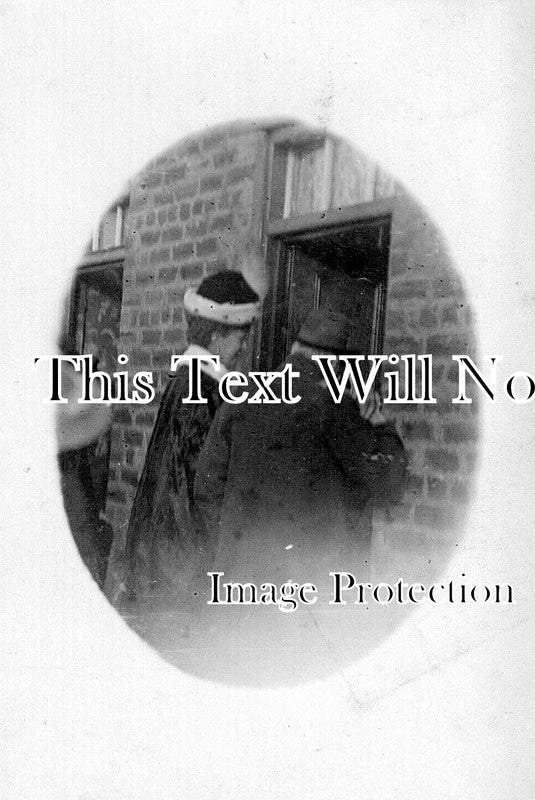 DU 819 - Queen Mary Visiting Aged Miners Cottage, Shinciffe, County Durham c1913