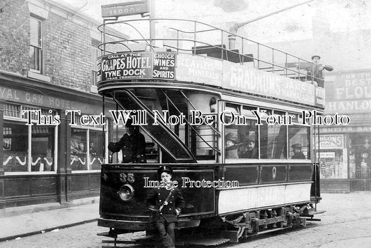 DU 82 - Jarrow Tram at Royal Oak Hotel, Durham