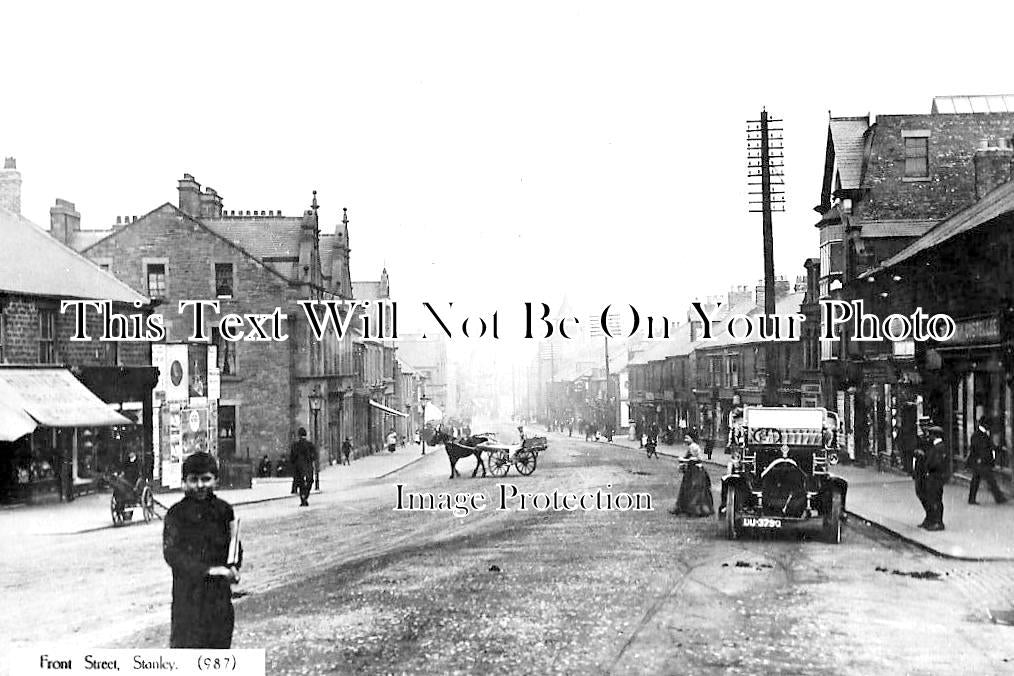 DU 841 - Front Street, Stanley, County Durham c1912