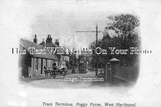 DU 87 - Tram Terminus, Foggy Furze, West Hartlepool, Durham c1904