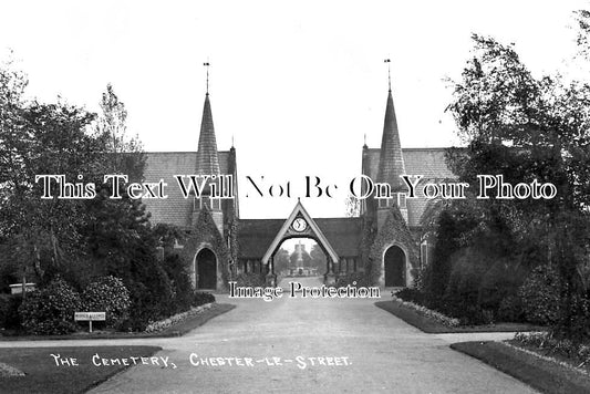 DU 884 - The Cemetery, Chester Le Street, County Durham c1913