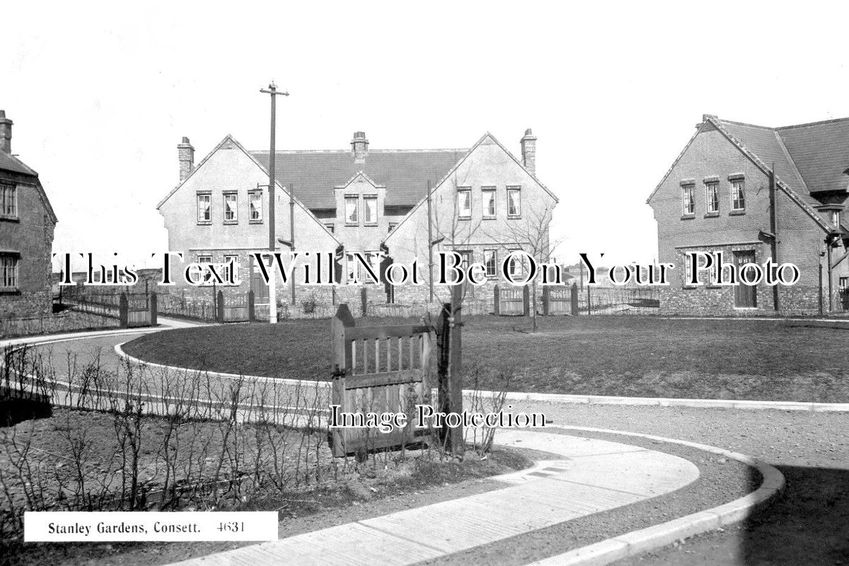 DU 890 - Stanley Gardens, Consett, County Durham c1937