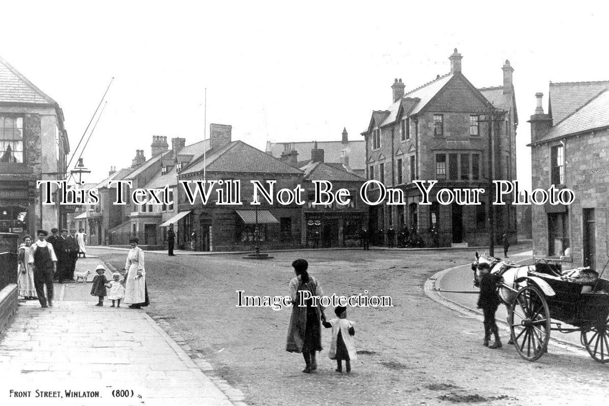 DU 922 - Front Street, Winlaton, Blaydon On Tyne, Gateshead, County Durham c1914