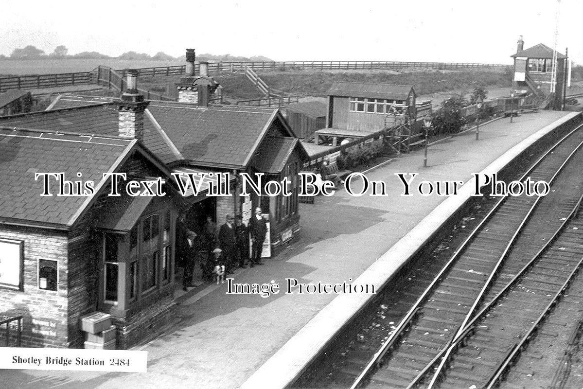 DU 929 - Shotley Bridge Railway Station, Consett, County Durham c1929