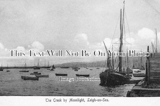 ES 1002 - The Creek By Moonlight, Leigh-On-Sea, Southend, Essex