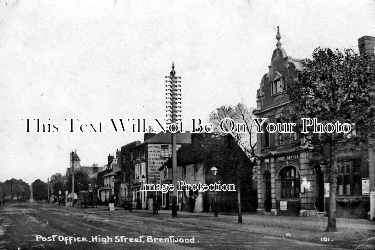 ES 1009 - Post Office, High Street, Brentwood, Essex c1915