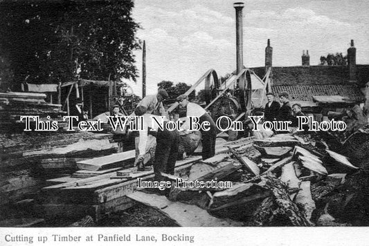 ES 110 - Cutting Up Timber At Panfield Lane, Bocking, Essex