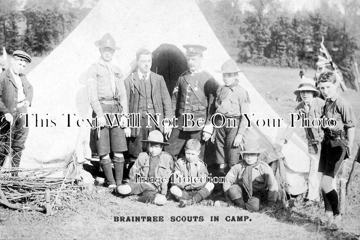 ES 1256 - Boy Scouts In Camp, Braintree, Essex