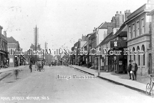 ES 1317 - The High Street, Witham, Essex c1919