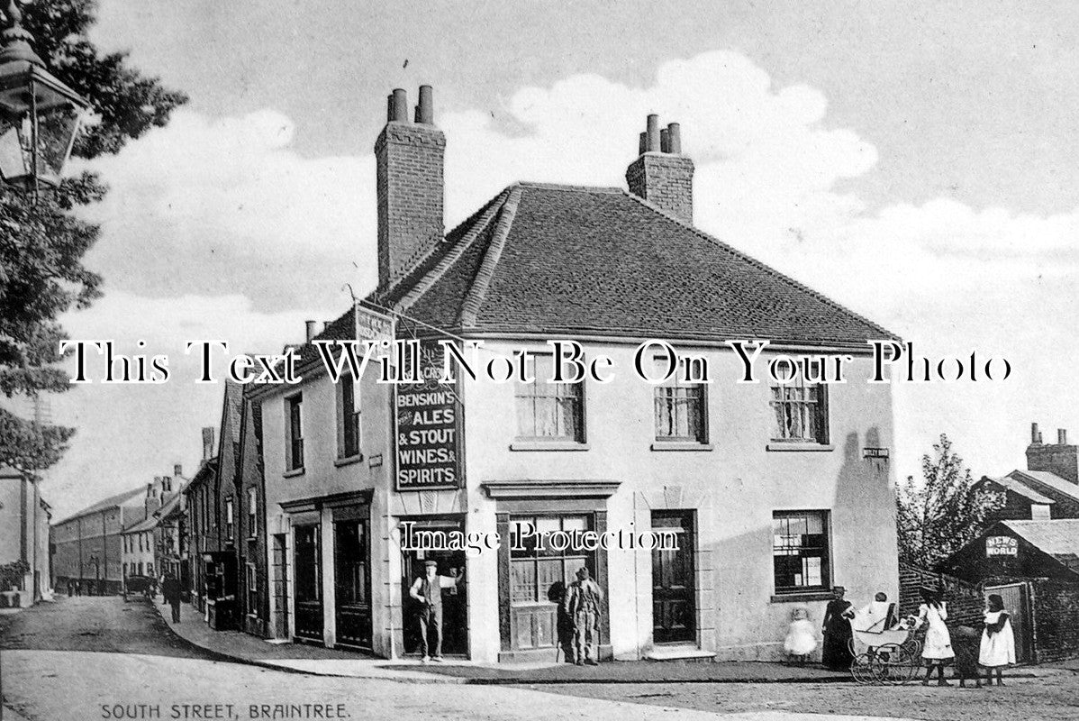 ES 1343 - The Rose & Crown Inn, South Street, Braintree, Essex c1910