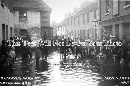 ES 1357 - Flooded High Street, Leigh On Sea, Essex 1921