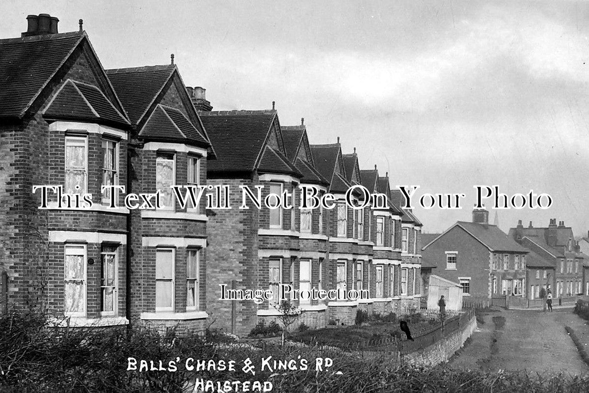 ES 1359 - Balls Chase & Kings Road, Halstead, Essex c1914